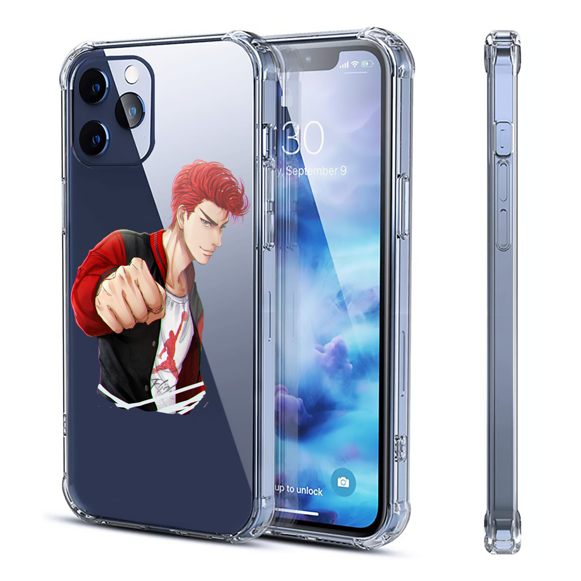 （画像用） SLAM DUNK／スラムダンク 【iPhone 12シリーズ対応】透明スマホケース（クリアソフトケース）